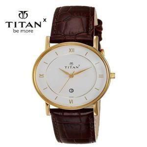 Titan Winter Edition Premium Leather Watch for Men Dark Dial | Analog | Classic Luxury Design