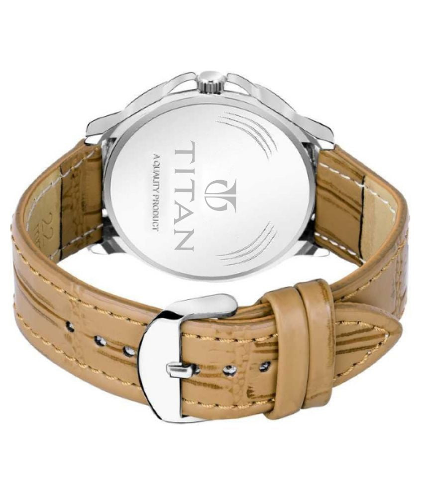 Titan Signature Edition Premium Leather Watch for Men Dark Dial | Analog | Classic Luxury Design