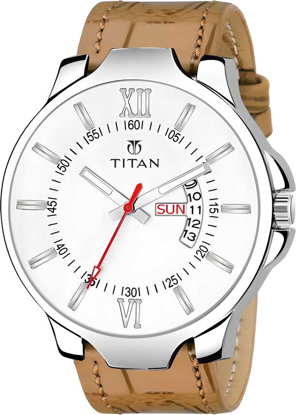 Titan Signature Edition Premium Leather Watch for Men Dark Dial | Analog | Classic Luxury Design